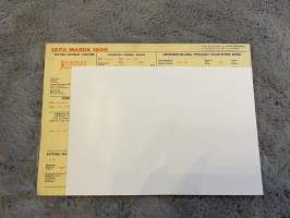 Mazda 1800 1970 -säätöarvokortti / säätöarvot, monikielinen -technical specifications, multilingual
