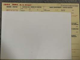 BMC M. G. Midget 1964 -technical specifications, multilingual