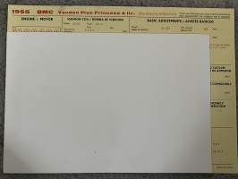 BMC Austin 1800 1965 -technical specifications, multilingual