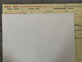 BMC Vanden Pias Princess 4 ltr. 1965 -technical specifications, multilingual