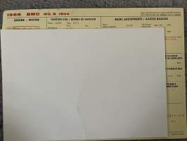BMC MG. B 1800 1965 -technical specifications, multilingual