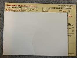 BMC MG MGC ja MGC GT 1968 -technical specifications, multilingual