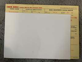 BMC Austin, Morris Mini Cooper 1000 1969 -technical specifications, multilingual