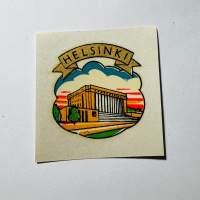 Helsinki -siirtokuva / vesisiirtokuva / dekaali -1960-luvun matkamuisto