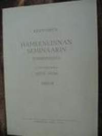 Hämeenlinnan seminaarin toiminnasta 1955-56