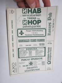 Parainen puhelinluettelo / Pargas telefonkatalog 1985