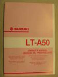 Suzuki LT-A50 owner´s manual -käyttöohjekirja, englanninkielinen