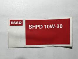 Esso SHPD 10W-30 -tarra