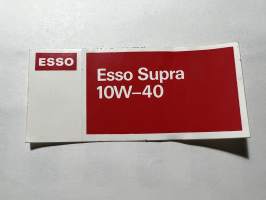 Esso Esso Supra 10W-40 -tarra