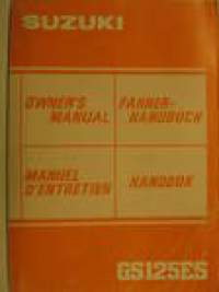 Suzuki GS125ES owner´s manual käyttöohjekirja