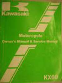 Kawasaki KX60 owner´s manual & service manual käyttö- ja huolto-ohjekirja