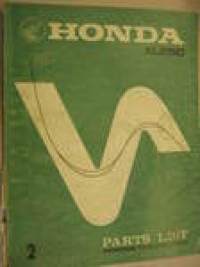 Honda XL250 Parts list