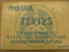 Yamaha TZR125 owner´s manual käyttöohjekirja