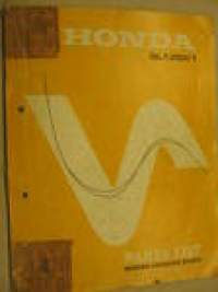 Honda SL 125K1 Parts list varaosaluettelo