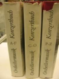 Konzertbuch Orchestermusik A-F G-O P-Z