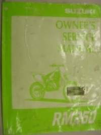 Suzuki RM250 Owner´s service manual -huolto-ohjekirja