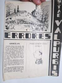 Errores 1935 - Sancta Valpurgis  - Åbo Akademis Studentkår -första maj publikation