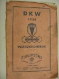 DKW 1938 Instruktionsbok 