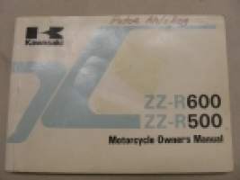 Kawasaki ZZ-R600-D1 ZZ-R500-C1 -käyttöohjekirja englanniksi