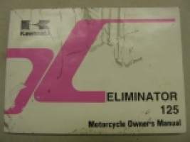 Kawasaki Eliminator 125 (BN125A-1) -käyttöohjekirja englanniksi
