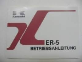 Kawasaki ER-5 (ER500-A1/B1) betriebsleitung -käyttöohjekirja saksaksi