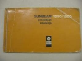 Sunbeam 1250/1500 -käyttöohjekirja