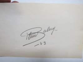 Thure Bahne -nimikirjoitus / signature - autograph