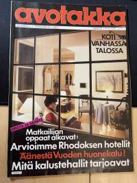 Avotakka 1983 nr 1, Elisabeth ja Lennart Gripenberg, Nykyajan maalaistalo - Riitta ja Pentti Hietamäki Kauhajoki, Kamee on ikuinen, katso sisällysluettelo.
