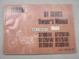 Yamaha DT100(A), DT125E(A), DT125F(A), DT175(A), DT250(A), DT360(A) -käyttöohjekirja 