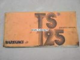 Suzuki TS125 owner´s manual -käyttöohjekirja englanniksi