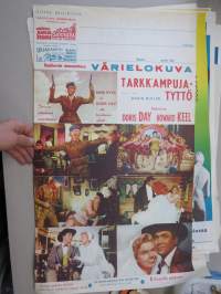 Tarkk'ampujatyttö -elokuvajuliste, Doris Day, Howard Keel