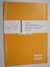 Atlas Copco UT 75 E Siirrettävä kompressori AEG liukurengasmoottorilla tai Siemens oikosulkumoottorilla varustettu -ohjekirja