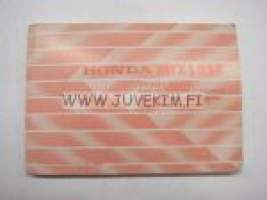 Honda MBX125R owner´s manual -käyttöohjekirja englanniksi