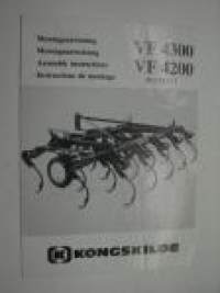 Kongskilde VF 4300, VF 4200 Assembly instructions -asennus- / säätöohjeet englanniksi