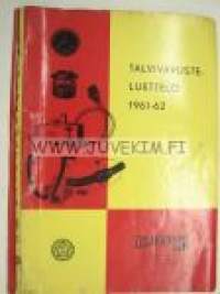 Osakeyhtiö S&N Talvivarusteluettelo 1961-62 -tuoteluettelo autotarvikkeista