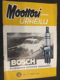 Moottoriurheilu 1960 nr 9 - Moottoriajoneuvojen maailman ja Suomen historia, Ariel - Arrow ajovuorossa, Motocrossissa PM-kilpa -61, ym.