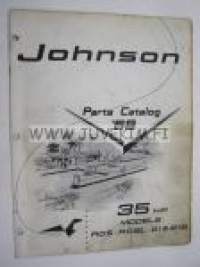 Johnson 35 hp models RDS - RDSL - 21 & 21B outboards 1959 parts catalog -varaosaluettelo