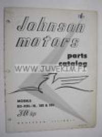 Johnson 30 hp models RD - RDL - 18, 18E & 18C outboards 1956 parts catalog -varaosaluettelo