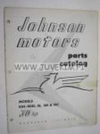 Johnson 30 hp models RDE - RDEL - 18, 18E & 18C outboards 1956 parts catalog -varaosaluettelo