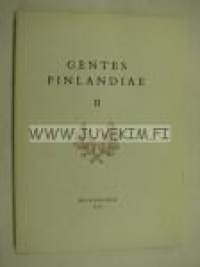 Gentes Finlandiae II Skrifter utgivna av Finlands Riddarhus III i samarbete med Finlands Adelsförbund
