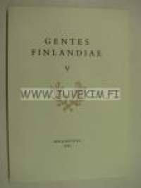 Gentes Finlandiae V Skrifter utgivna av Finlands Riddarhus VI i samarbete med Finlands Adelsförbund
