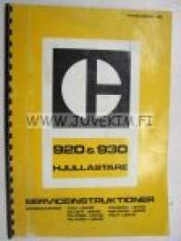 Caterpillar 920 & 930 Hjullastare serviceinstruktioner -huolto-ohjeita
