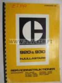 Caterpillar 920 & 930 Hjullastare serviceinstruktioner -huolto-ohjeita