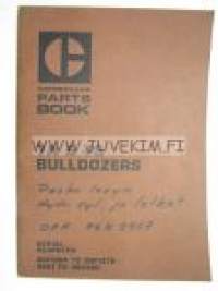 Caterpillar 7A & 7S Bulldozers serial numbers 30F1094 to 30F1378. 49K1 to 49K969 parts book -varaosaluettelo englanniksi