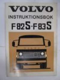 Volvo F 82S - F 83S instruktionsbok -käyttöohjekirja ruotsiksi