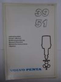 Volvo Penta 39, 51 Instruktionsbok, Owner´s manual, Ohjekirja -käyttöohjekirja