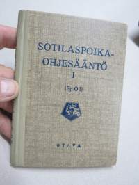 Sotilaspoikaohjesääntö I (SpO I) 1943