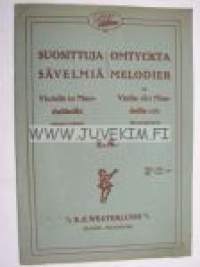Suosittuja sävelmiä Viululle tai Mandoliinille helposti sovittanut E.R. Omtyckta melodier för Violin eller Mandolin Solo lätt arrangerade av E.R.