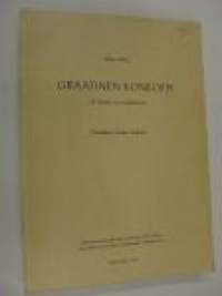 Graafinen koneoppi II Latoma- ja painokoneet