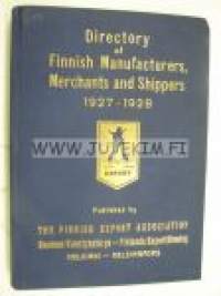 Directory of Finnish Manufacturers, Merchants and Shippers 1927-1928